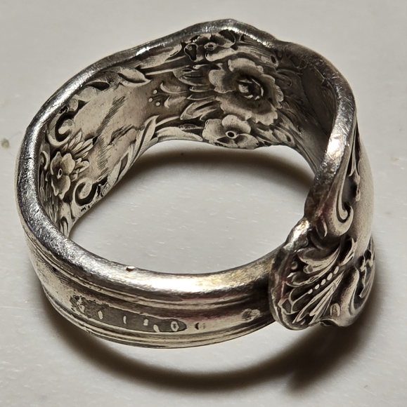 Men's Size 13 Vintage Hand Forged Spoon Ring 17 - Picture 2 of 4